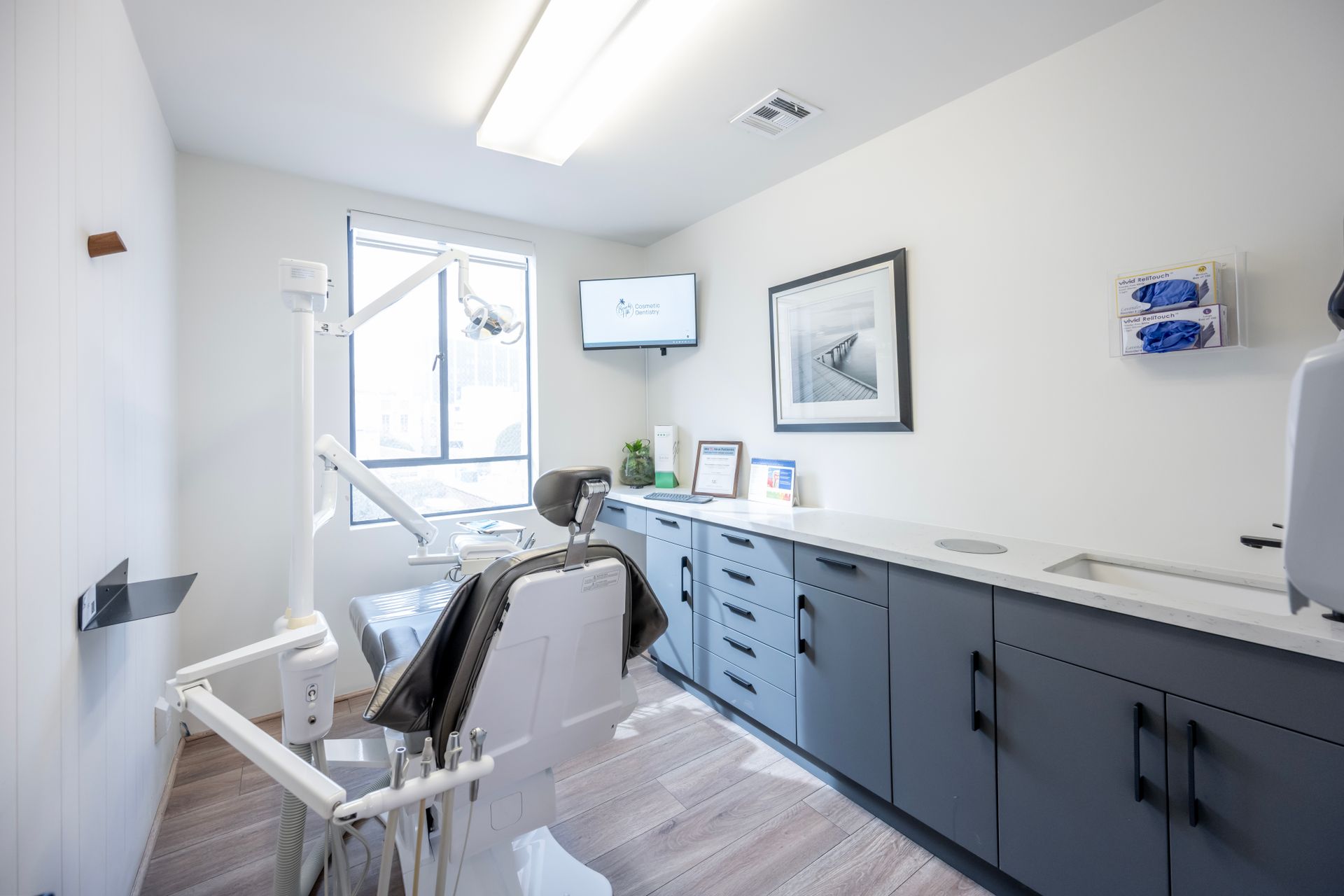 Dental treatment room at Seark Smiles Family Dentistry